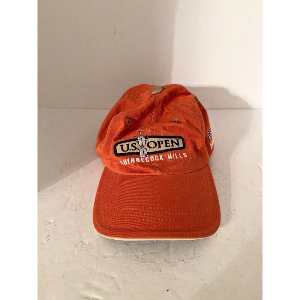 Shinnecock Hills Hat Orange Strapback 2004 US OPEN Imperial Dad Cap Golf Vintage